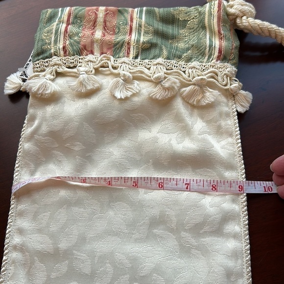 2 House of Hatten Inc holiday tapestry stockings NWT with Christmas tassels big - Picture 11 of 12